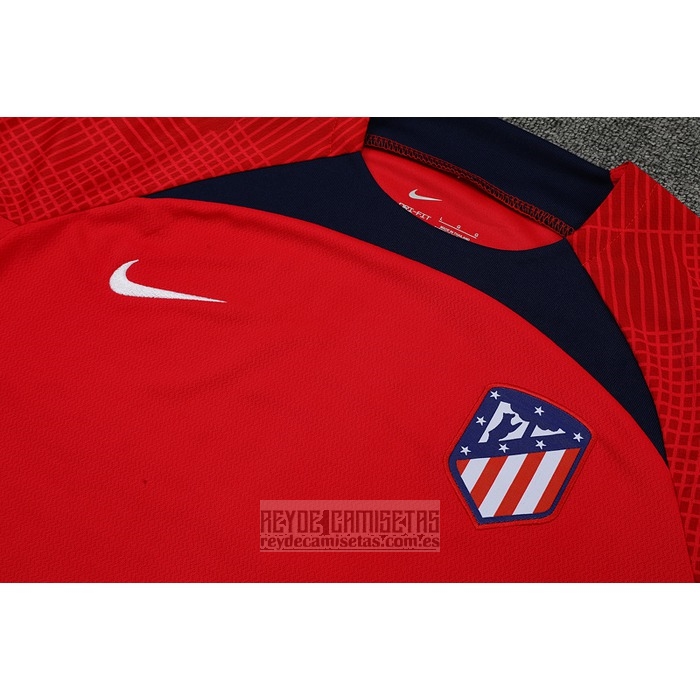 Chandal del Atletico Madrid Manga Corta 2022-2023 Rojo - Pantalon Corto